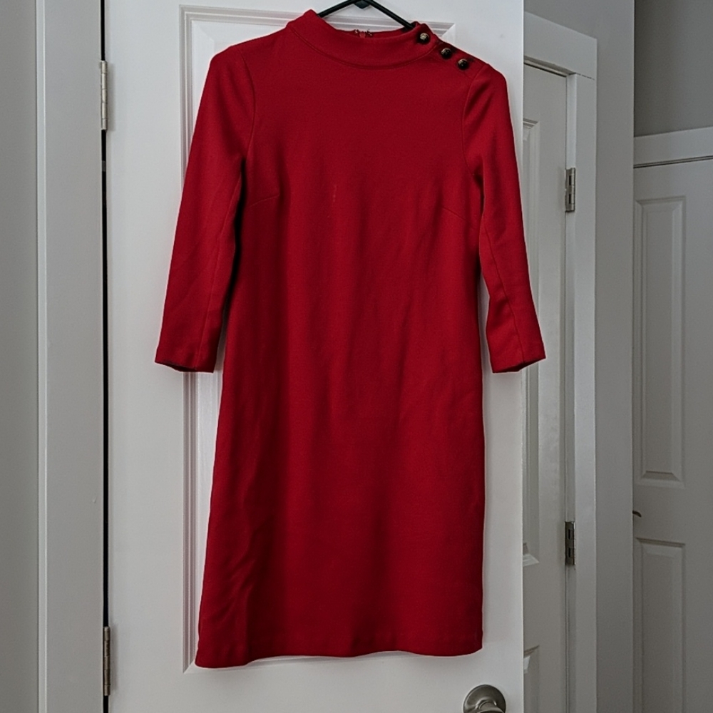 Talbot's red dress